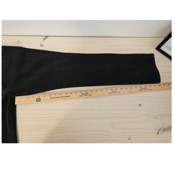 Levi's Women's 525 Perfect Waist Straight Leg Black Jeans 28 x 28 Black Tab - Picture 14 of 16